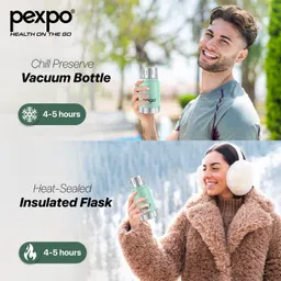 pexpo Cameo Hot and Cold Water Bottle, Stainless Vacuum Insulated 160 ml Flask image 3