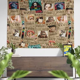 comicsense One Piece Anime Wanted Pirates Tapestry for Home Bedroom Living Room - 56 x 46 Inches Tapestry-picture-17
