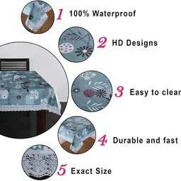 zitin Floral, Printed 6 Seater Table Cover image 4