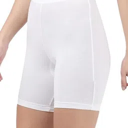 hgs Solid Women White Cycling Shorts image 3