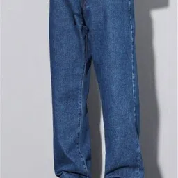 rabezo denim Men Loose Fit Mid Rise Dark Blue Jeans-picture-25