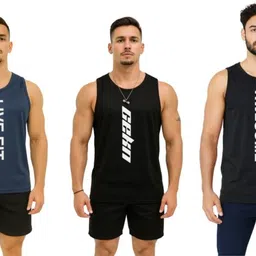 elite elegance apparel Pack of 3 Polyester Sando for Men – Round Neck Daily Wear Men Vest-picture-39