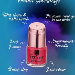 ForSure Set of 3 Quick-Dry Long-Lasting Nail Paint - 8ml each image 3
