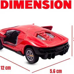 ramshree 1:32 Scale Lamborghini Style Supercar Die-Cast Model Opening Doors & Pull-Back image 5