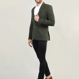 chkokko Tweed Solid Coat For Men image 5