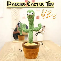 fadefox Dancing Cactus Toy or Talking Dancing Cactus Plush Toy image 1
