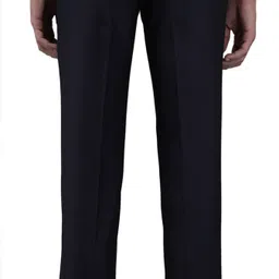 elanhood Pack of 2 Men Regular Fit Blue, Cream Cotton Blend Trousers image 5