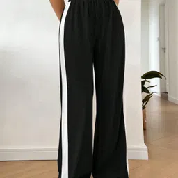 dockstreet Women Solid Black Track Pants-picture-27