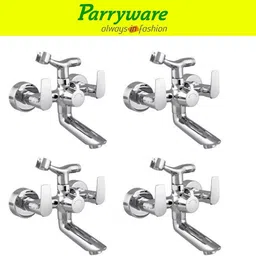 parryware Primo Wall Mixer with Crutch For hand Shower Provision set of 4 pic 327 Wall Mixer with hand Shower Provision Wall Mixer Faucet-picture-26
