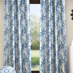 home sizzler 153 cm (5 ft) Window Polyester Semi Transparent Curtain (Pack Of 2)-picture-12