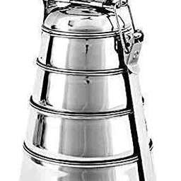 inaara Stainless Steel Food Grade BPA Free Pyramid Shaped Tiffin Box 4 Containers Lunch Box-picture-10