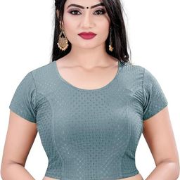 pt priyanka textiles Round Neck Women Blouse-picture-48