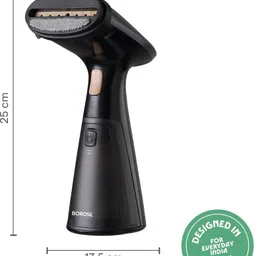 borosil 1000W Garment Steamer, Ceramic Soleplate, 120ml Detachable Water Tank 1000 W Garment Steamer image 2