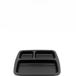 pearlcraft Melamine 3-in-1 Square Pav Bhaji Plate 9.5 Inch | Divided Plate for Pav Bhaji Half Plate-picture-22