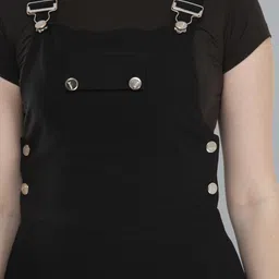 neysa Women Black Dungaree image 3
