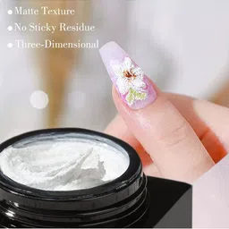 CANNI Gypsum 3D Effect Soak-Off UV-LED Nail Art Decoration Gel - Shade SG11 image 5