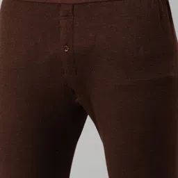 Lux Cottswool Men Pack Of 2 Brown Solid Cotton  Thermal Bottoms image 2