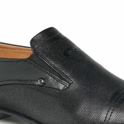 Ruosh Men Textured Leather Formal Loafers image 4
