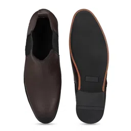 AfroJack Men Brown High-Top Flat Boots image 3