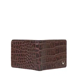 Hidesign Men Brown & Orange Textured Leather Two Fold Wallet image 5
