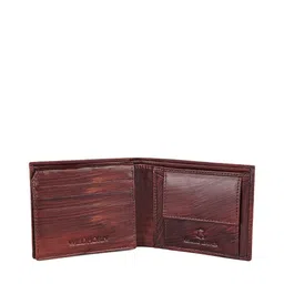 WildHorn Men Brown Textured Leather Two Fold Wallet image 4