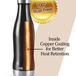 Milton Black New Duke 500 Thermosteel 24 Hours Hot and Cold Bottle 420 ml image 3