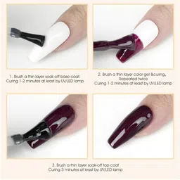VENALISA Coat Color UV & LED Soak-Off Gel Nail Polish 12 ml - Purple Vortex 1080 image 4