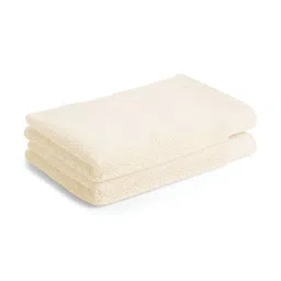 SPACES Luxury Cream 2 Pieces Egyptian Cotton Hand Towels image 3