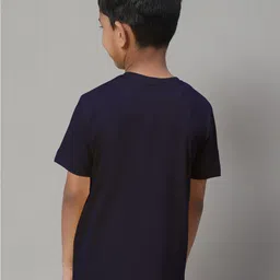 Friskers Boys Typography Printed V-Neck Pure Cotton Slim Fit T-shirt image 2