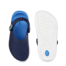 toothless Boys Blue & White Rubber Clogs image 5