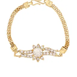 ANIKAS CREATION Gold-Plated Stones Studded Jewellery Set image 4