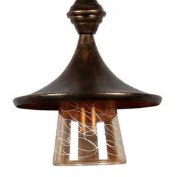 foziq Gold-Toned Solid Contemporary Ceiling Lamp image 3