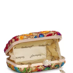 Toobacraft Embellished Box Clutch image 3