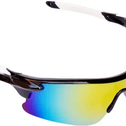 cereto Black & White Sports Googles Mirrored UV Protection For Boys / Cricket Sunglass-picture-22