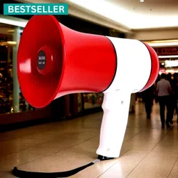 frony Handheld (Megaphone with Recorder) (Bhopu Talk Record Play) & Siren MusicUY69 Handheld (Megaphone with Recorder) Siren Music Loud Speaker for AnnouncingUY69 Outdoor, Indoor PA System-picture-10