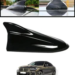 ccmm Glossy Black Finish Waterproof Vehicle Shark Antenna-313 Universal Compatibility Black Shark Finn Antenna For Car Roof-313 Satellite Vehicle Antenna image 1