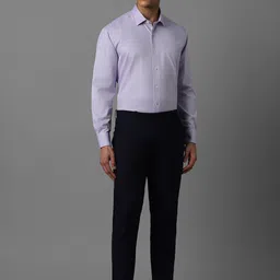 Luxure by Louis Philippe Slim Fit Spread Collar Formal Shirt image 5