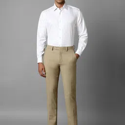 Luxure by Louis Philippe Spread Collar Regular Fit Cotton Formal Shirt image 5