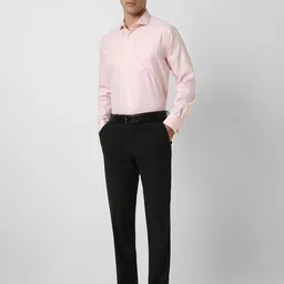 Van Heusen Men Spread Collar Textured Cotton Formal Shirt image 3