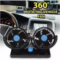 balagi Double Headed Fan Power Wind Two Speed All Round Adjustment Energy Saving Car Interior Fan image 3