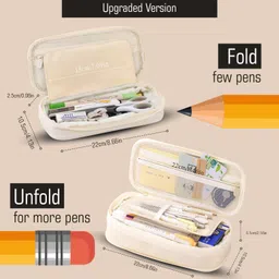 egab Student Series Plain Art Plastic Pencil Box image 3