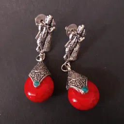 silversign Krishna Turquoise Silver Drops & Danglers-picture-10