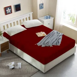 coirfit Jena (78x36) Cotton Waterproof Single Size Protector In Maroon Colour image 1