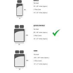 Abstract 210 TC Microfiber 1 Bedsheet, 2 Pillow Covers Cider Queen Collection by The White Moss image 4