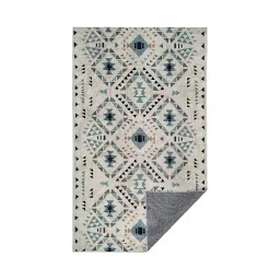 sapana carpet-mats Cream Abstract 3 ft x 5 ft Machine Made Carpet image 5