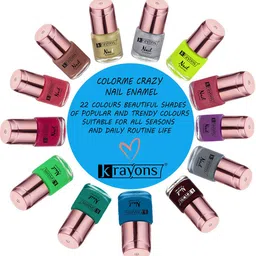 krayons Set of 3 ColorMe Crazy Long-Lasting Gel Nail Enamels - 8ml each image 5