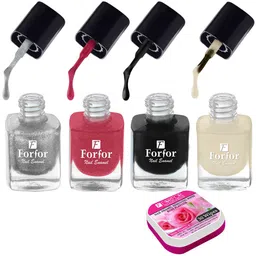 FORFOR Perfect Stay Trendy Set of 4 Long Lasting Nail Enamels - 5 ml Each image 2