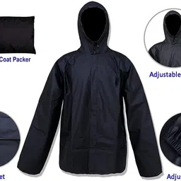 elegonna Solid Men Raincoat image 3