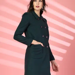 chkokko Tweed Solid Coat For Women image 3
