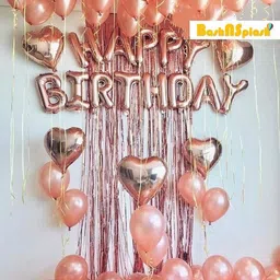 bash n splash Solid Premium Metallic Finish Birthday Anniversary Bride to be Balloon Party Balloon (Pack of 50 Pcs) Balloon image 5